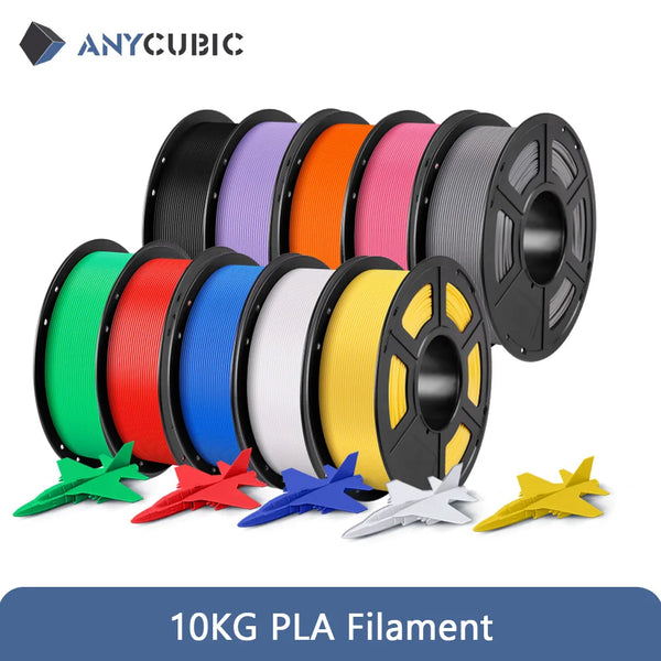 10Kg/lot ANYCUBIC 1.75mm Plastic PLA Filament For FDM 3D Printer Consumables 3D Printing Material For Kobra 2 Neo Max