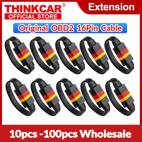 10pcs OBDII Extension cable 16 Pin Male To Female for thinkdiag Easydiag BD2 Connector 16Pin diagnostic tool ELM327 OBD2 Cable